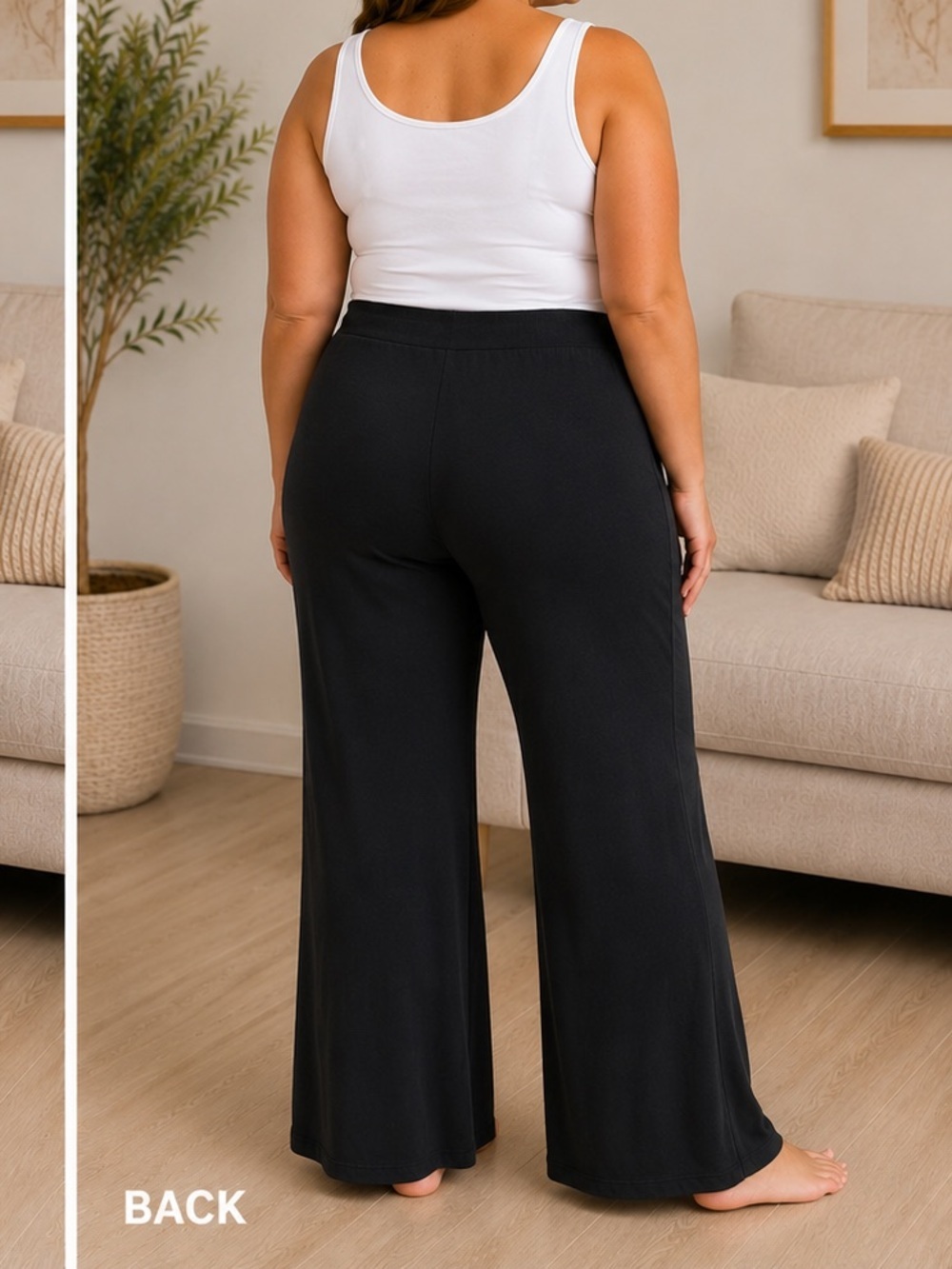 George Black Wide Leg Pants SIZE 16W